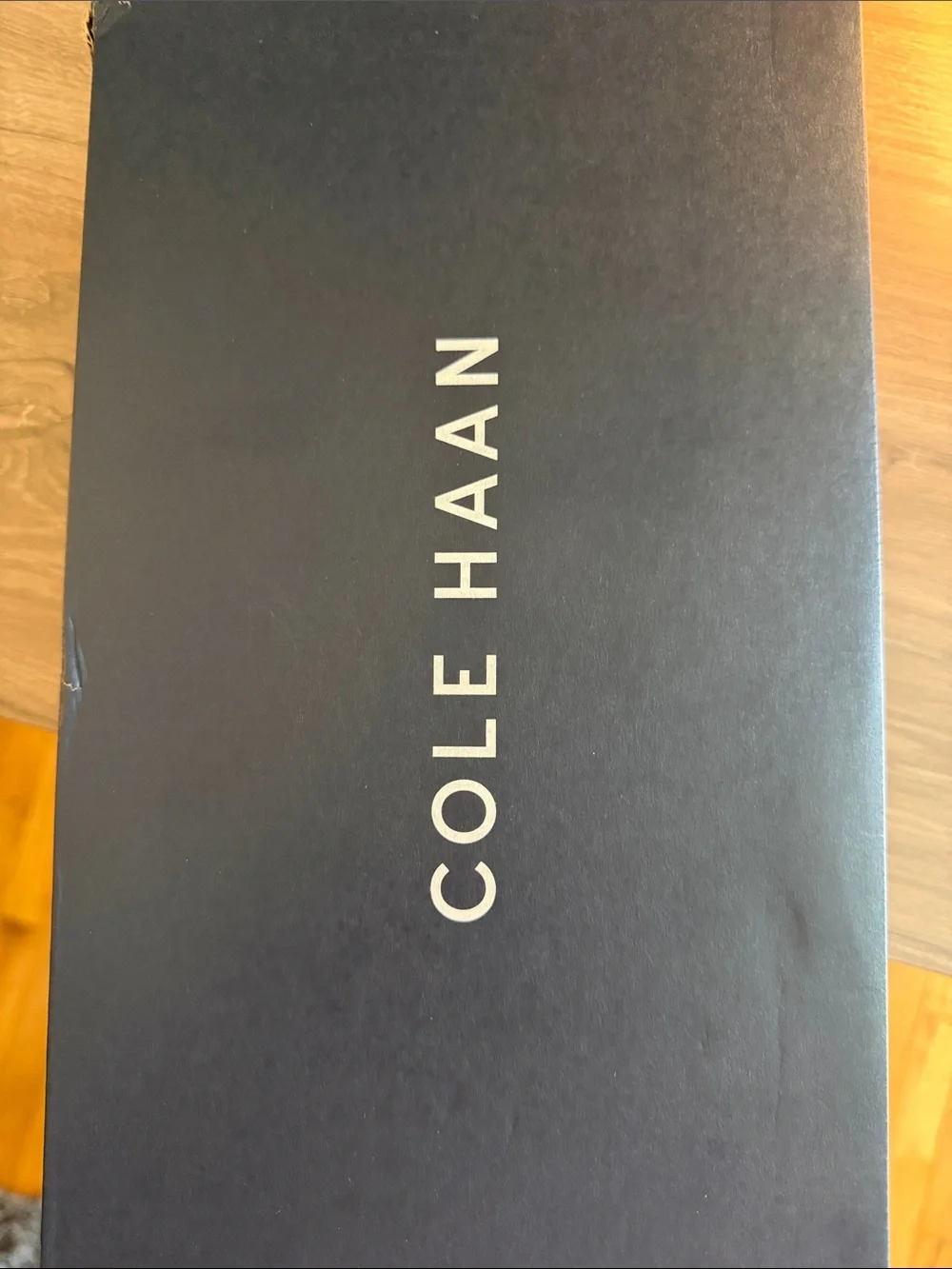 Cole Haan Black Knit Oxford with White Sole and Tan Trim